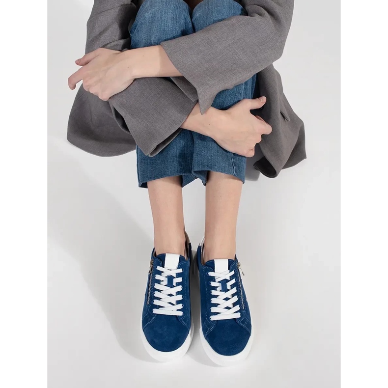 Goodin Plave tenisice na gustom potplatu plava 1