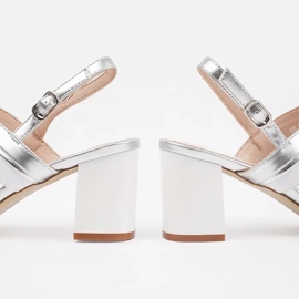 Metalne sandale na Srebrne Sergio Leone Post srebro 1