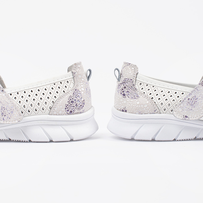 Goodin Bijela otvorena kožna sportska balerina 1