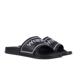 Wrangler Averell Slider Low 20251042 25y Black Flip -flops crno 1