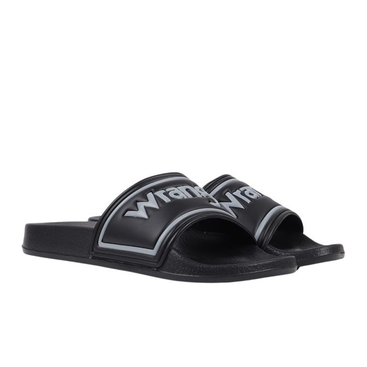 Wrangler Averell Slider Low 20251042 25y Black Flip -flops crna 1