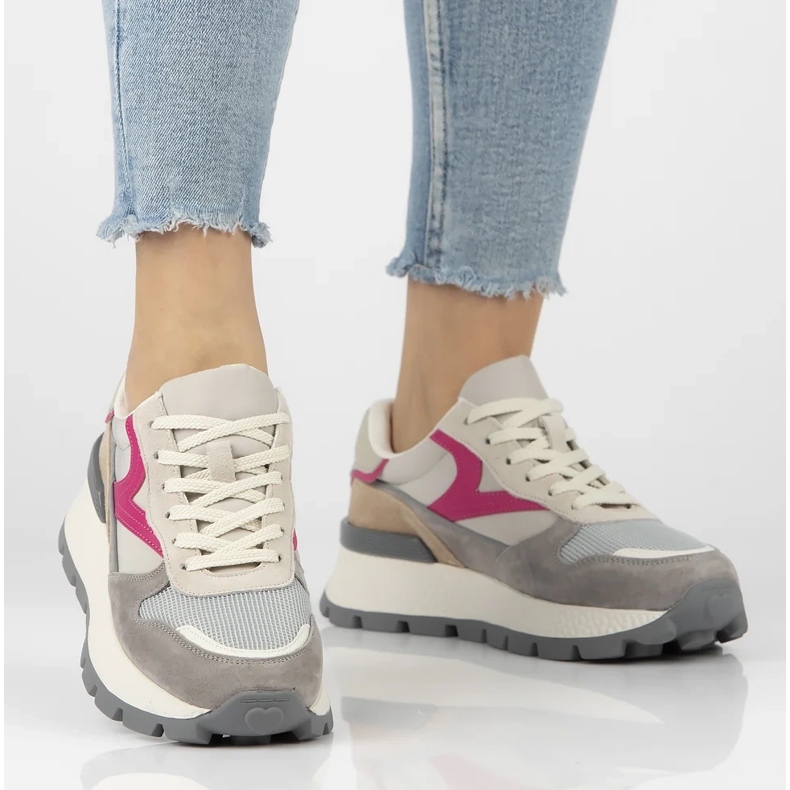 Filippo DP7070/25 kožne tenisice bež 2