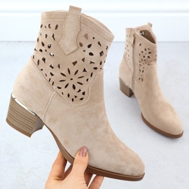 Ženske otvorene čizme Beige Beige Vinceza 58452 bež 1