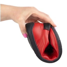 Kampol Bosonoge minimalističke kožne cipele 500/39 crvena 2