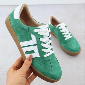 Kožne sportske cipele Suede Green Vinceza 79517 zelena 1