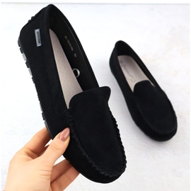 Moccasins ženske cipele za antilop Crni Potocki WL09301 crno 1