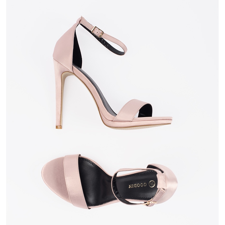 Shelovet ženske sandale na visoku petu ružičasta 2