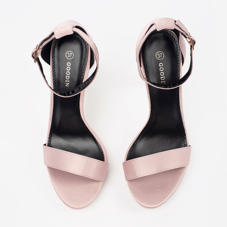 Shelovet ženske sandale na visoku petu ružičasta 1