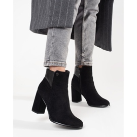 Goodin Crne gležnjače od brušene kože crna 2