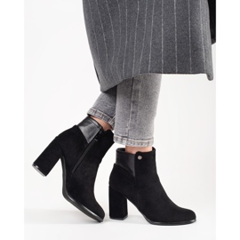 Goodin Crne gležnjače od brušene kože crna 1