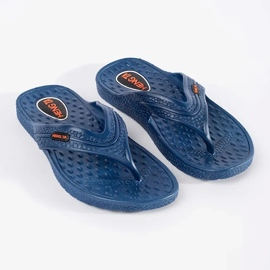 Plavi muški flip -flops plava 1
