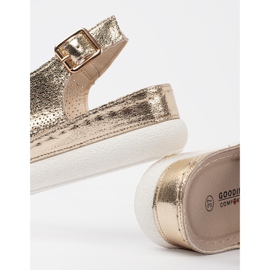 Goodin Zlatne sandale na laganoj platformi zlatna 1