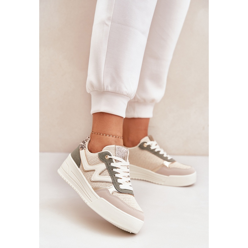 Ženske sportske cipele na platformi leopard leopard zelena 2