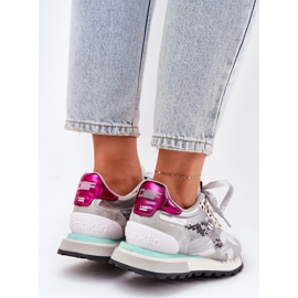 Tenisice ženske sportske cipele D.Franklin dfsh378006 srebro 2