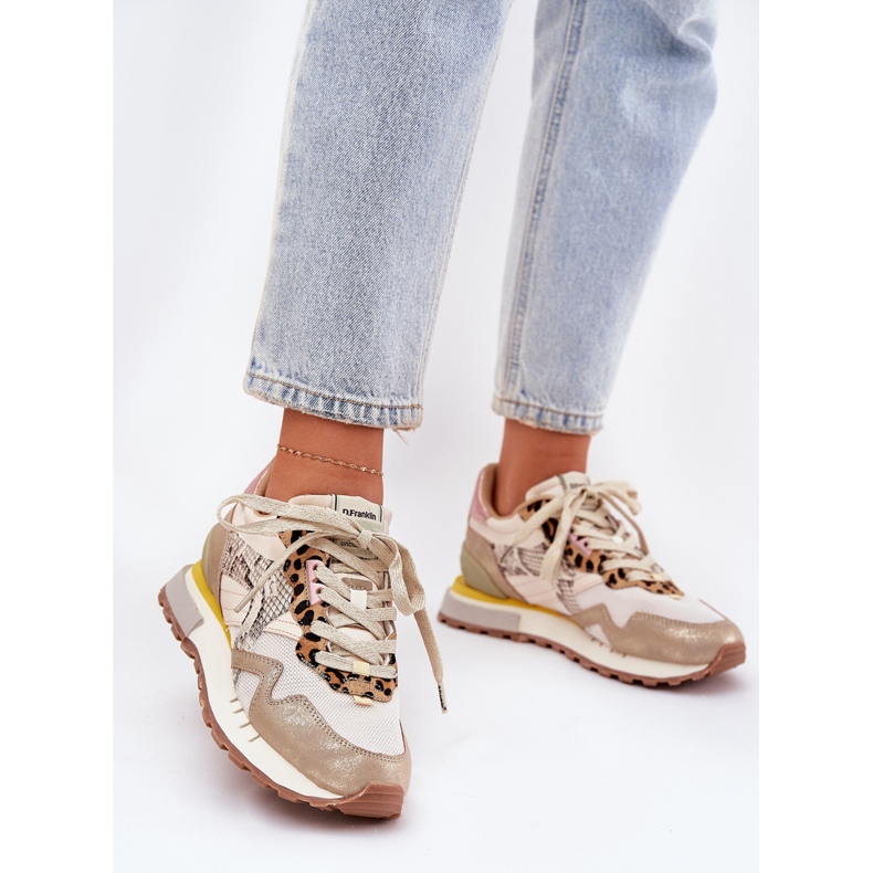 Tenisice ženske sportske cipele D.Franklin dfsh378006 zlato zlatna 2