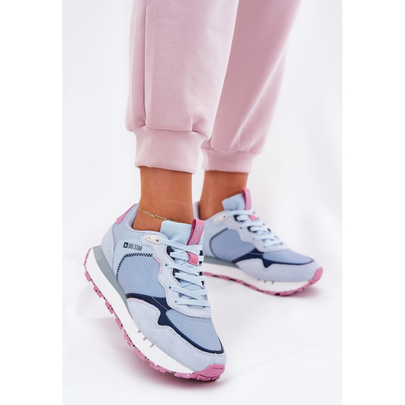 Big Star Ženske antilop Light Sportske cipele Velika zvijezda RR274236 Hi-Polish Blue plava 2