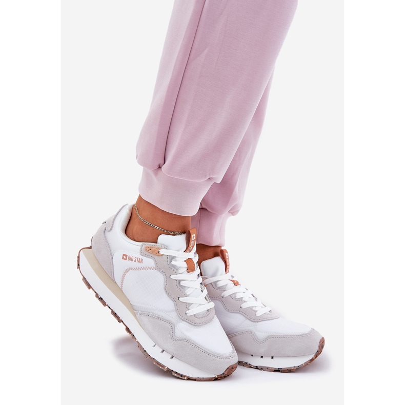 Big Star Ženske sportske cipele za ženske antilop Velike zvijezde RR274235 Hi-poljski bež sustav 1
