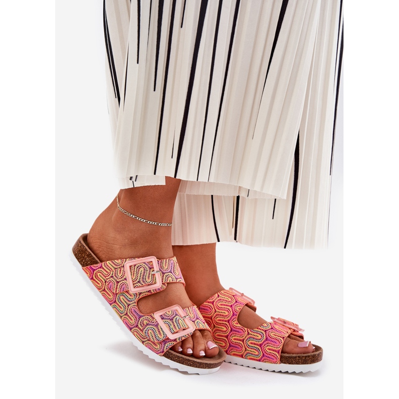 S.Barski Ženski prelepozi s kopčama i sjajem S. Barski RB51-006 Orange naranča 1