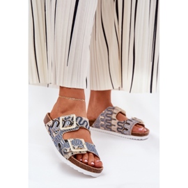 S.Barski Ženski prelepozi s kopčama i sjajem S. Barski RB51-006 bež 2