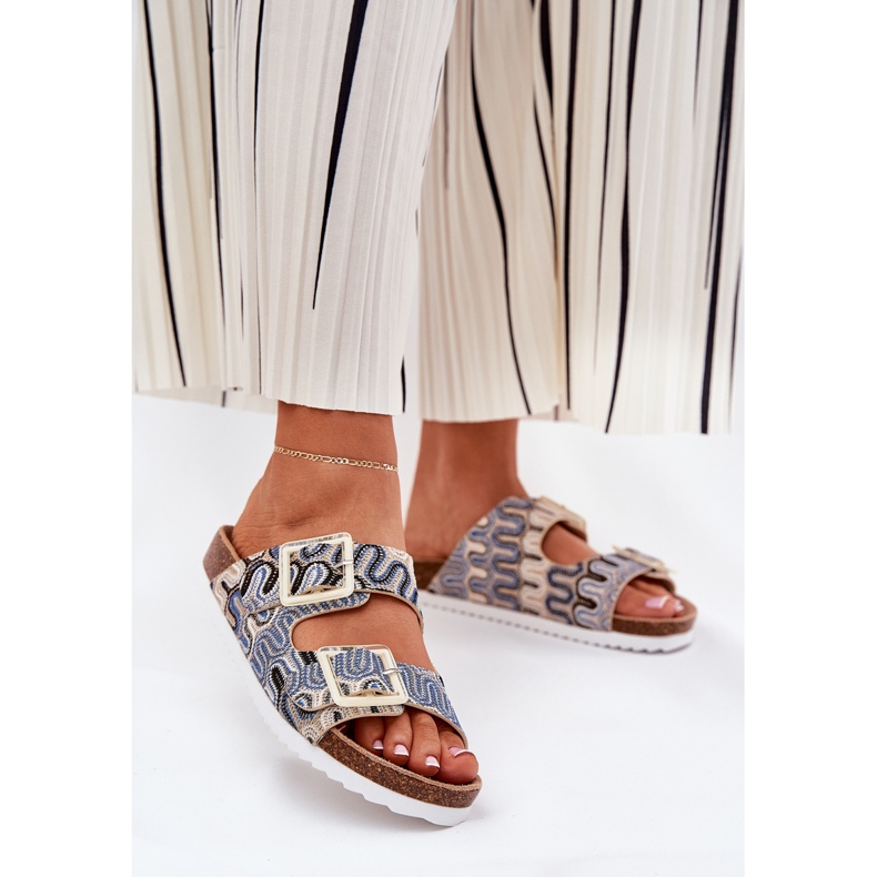 S.Barski Ženski prelepozi s kopčama i sjajem S. Barski RB51-006 bež 2