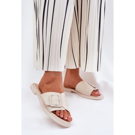 S.Barski Ženska kožna kožna letenja s D&amp;A SJ2302-01 bež kopča 2