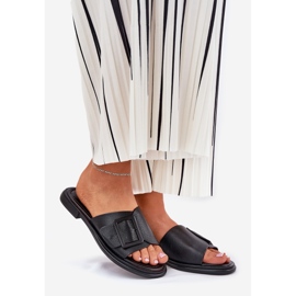 S.Barski Ženska kožna kožna letenja s D&amp;A SJ2302-01 crnom kopčom crna 1