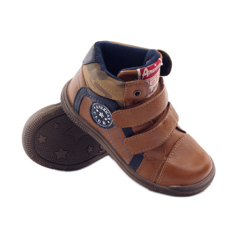 American Club Sport s američkim kožnim umetkom 16213 mornarsko plava smeđa 3