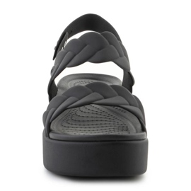 Crocs sandale Brooklyn tkani niski klin 209977-060 crno 2