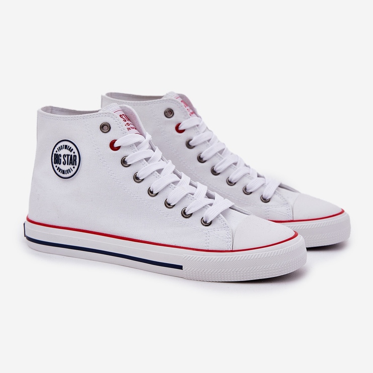 Big Star Materijal muške velike zvijezde NN174305 Hi-poljski sustav Bijeli sustav Bijeli sustav bijela 1