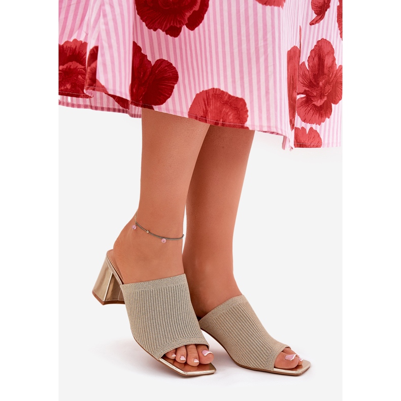 Ženske potpetice sa zlatnim pistilom 2