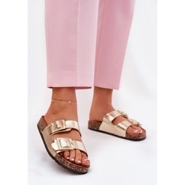 Ženski klip s stezaljkama na plutasti podlozi Zlatni potplat zlatna 2