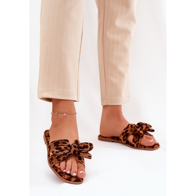 Ravne ženske jakne s lukom pramčanog luka smeđa 2