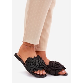 Ravni -oled ženski jastuci s ukrasnim cvjetovima crni cvjetovi crna 1