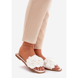 Ravni -oled ženski jastuci s ukrasnim cvjetovima bijeli bijela 1