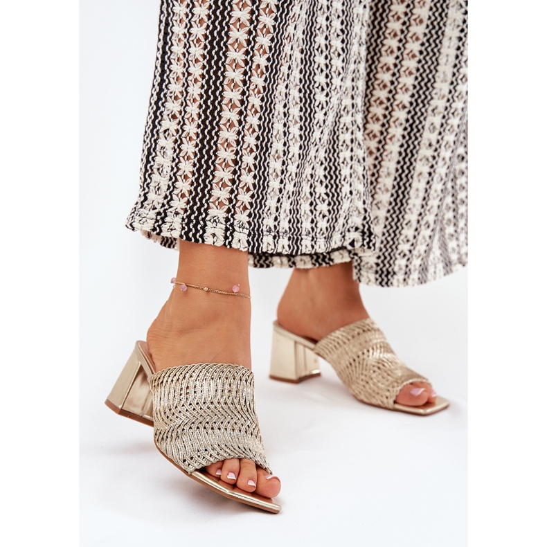 Ženski klip sa zlatnim potpeticama 2