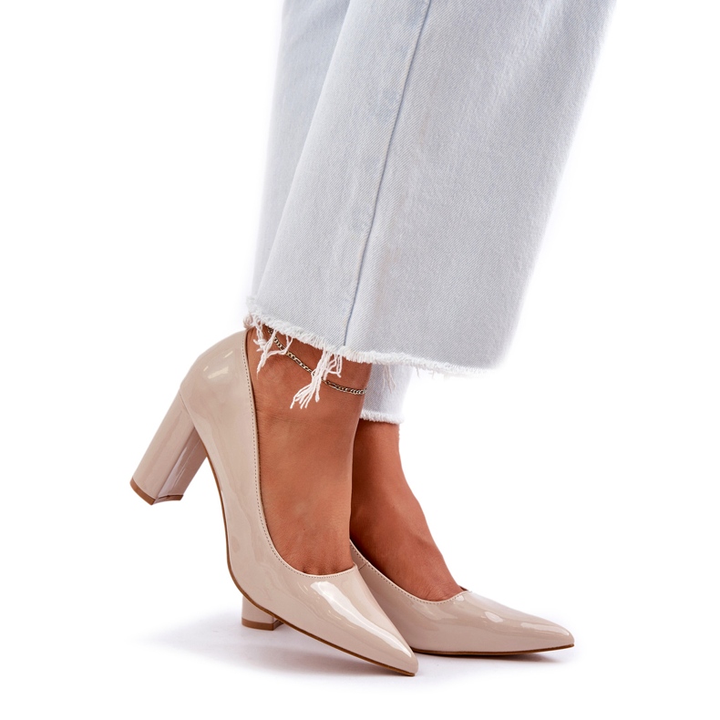 Seastar Obojene pumpe na petama bež 1