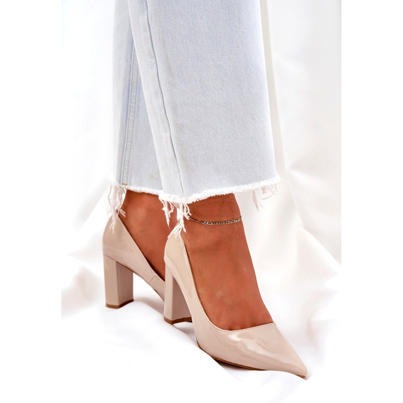 Seastar Obojene pumpe na petama bež 2