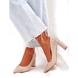 Seastar Obojene pumpe na petama bež 3