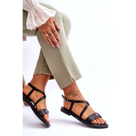 Ženske sandale sa stupovima S.Barski KV-YXD072-1 Black crna 4