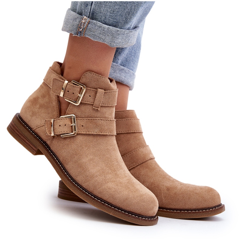 Ženske ravne potpetice s bež prugama 6