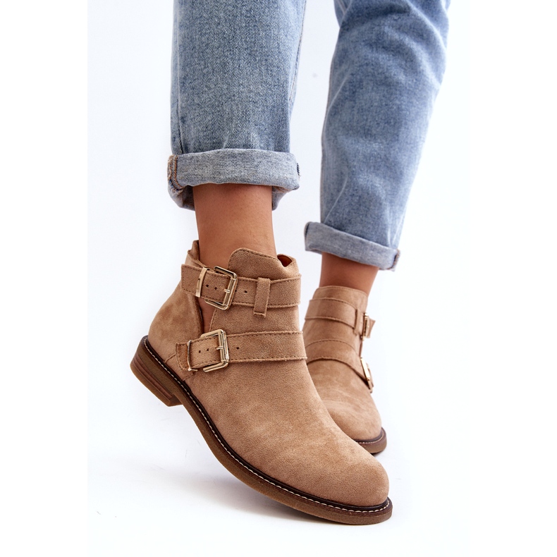 Ženske ravne potpetice s bež prugama 5