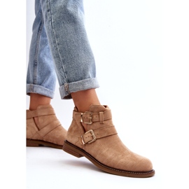 Ženske ravne potpetice s bež prugama 4