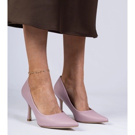 Violet Classic Pumps na eco -leather pin ljubičasta 2