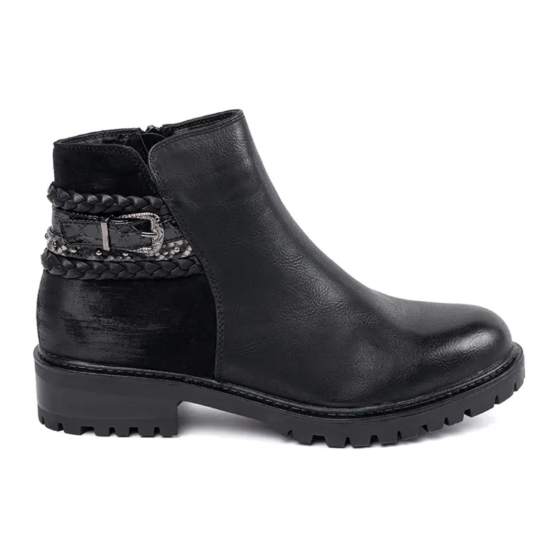 Erynn Niski radnici s ukrasnim pojasom crno 1