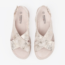 Goodin Sandale koje se bave svjetlošću ravne bež 2