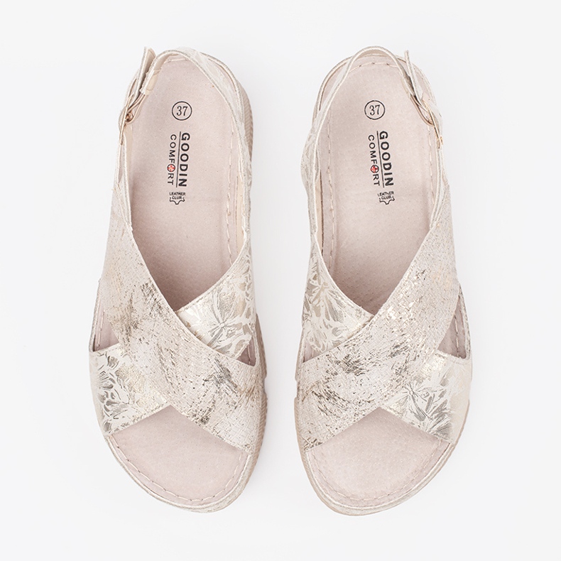 Goodin Sandale koje se bave svjetlošću ravne bež 2