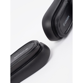 Goodin Crni udobni flip na platformi na platformi crna 1