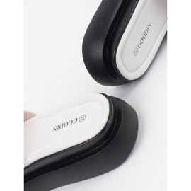 Goodin Bijeli i bijeli udobni flip na platformi bijela 2