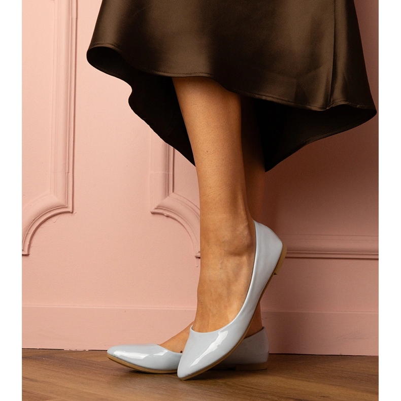 Plavi lakirani balerine plava 1