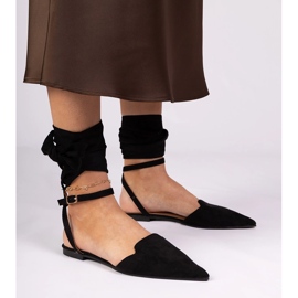 Crne ravne potpetice crna 2